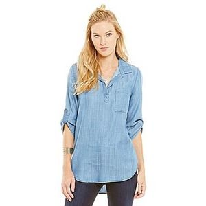 Skies Are Blue Top Lyocell 3/4 Denim L